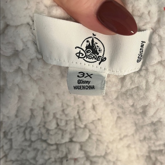 Disney Mickey Mouse Quilted Fleece Jacket Ears Embroidered Puffer Size 3X Black - Picture 11 of 15